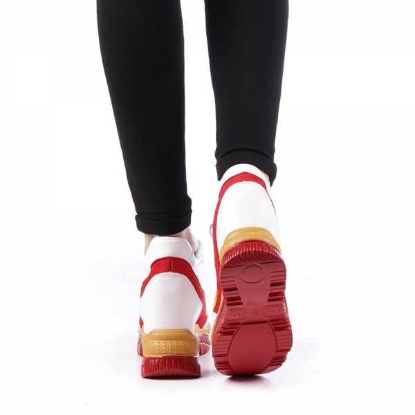 Γυναικεία αθλητικά παπούτσια Gotter κόκκινα, 4 - Kalapod.gr